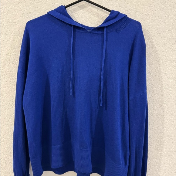 Banana Republic Sweaters - Banana Republic Royal Blue Knit Hoodie – Size Large